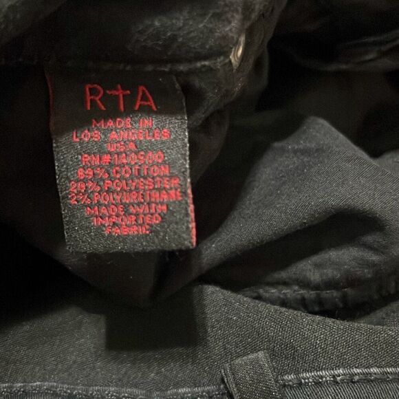 RtA Women’s Black Distressed Skinny Jeans Road to Awe size 29 - Picture 9 of 10